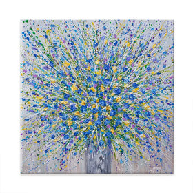 Bouquet Of Blue Flowers Canvas Print Bouquet Of Blue Flowers Canvas Print wall art product Olga Tkachyk