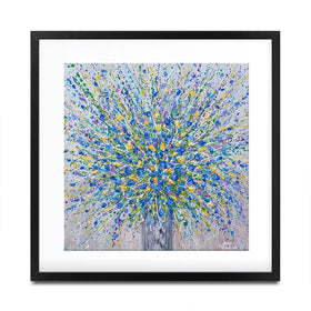 Bouquet Of Blue Flowers Square Framed Art Print Bouquet Of Blue Flowers Square Framed Art Print wall art product Olga Tkachyk