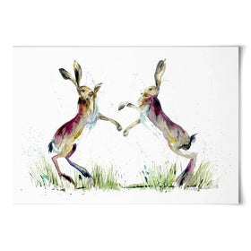 Boxing Match Art Print Boxing Match Art Print wall art product Nicola Jane Rowles