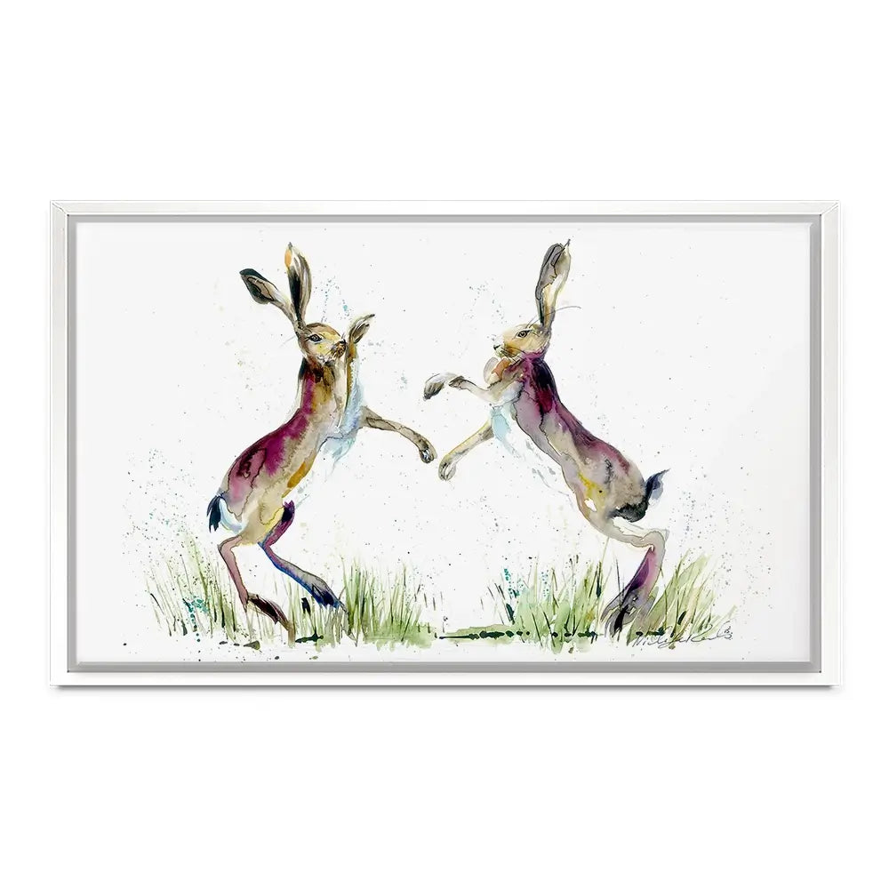 Boxing Match Canvas Print Boxing Match Canvas Print wall art product Nicola Jane Rowles