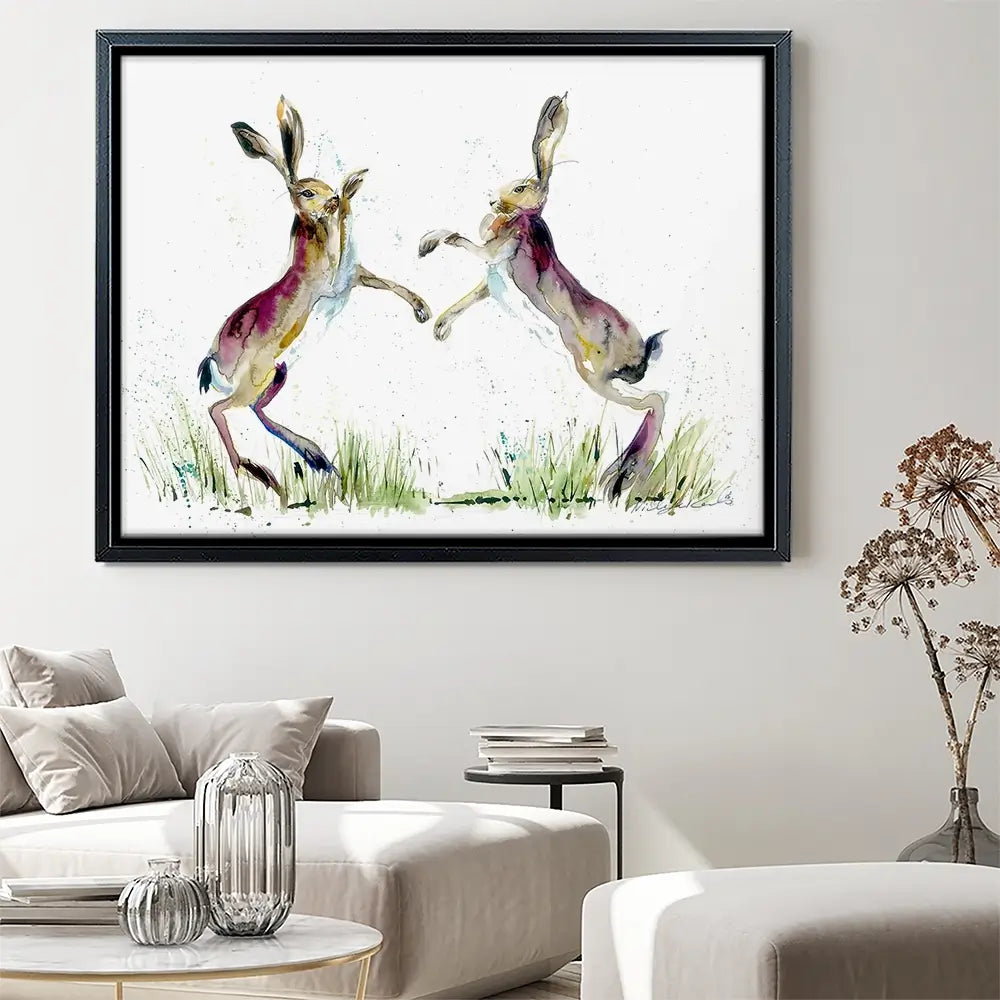 Boxing Match Canvas Print Boxing Match Canvas Print wall art product Nicola Jane Rowles