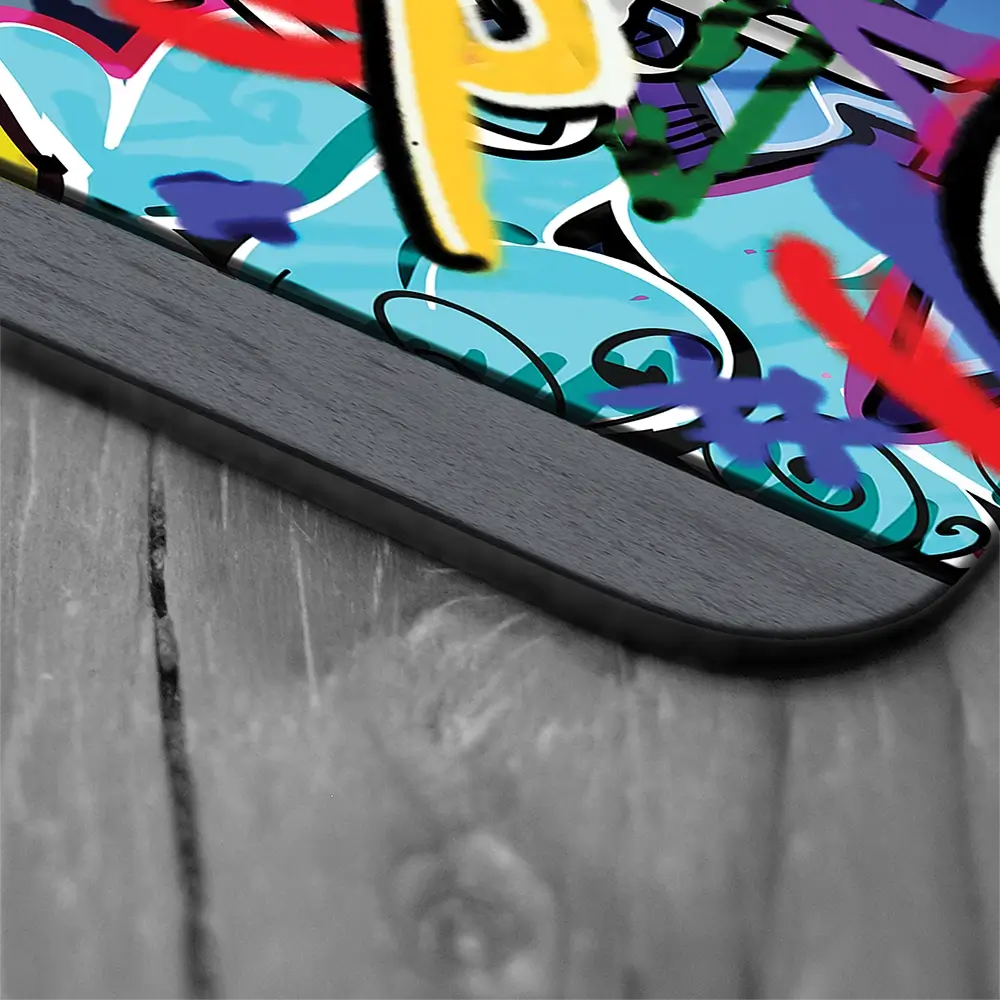 Boy Pulling Back The Curtain Coaster Set Rainbow Soul Tree Coaster Set | Rainbow Soul Tree Art Coasters wall art product Banksy