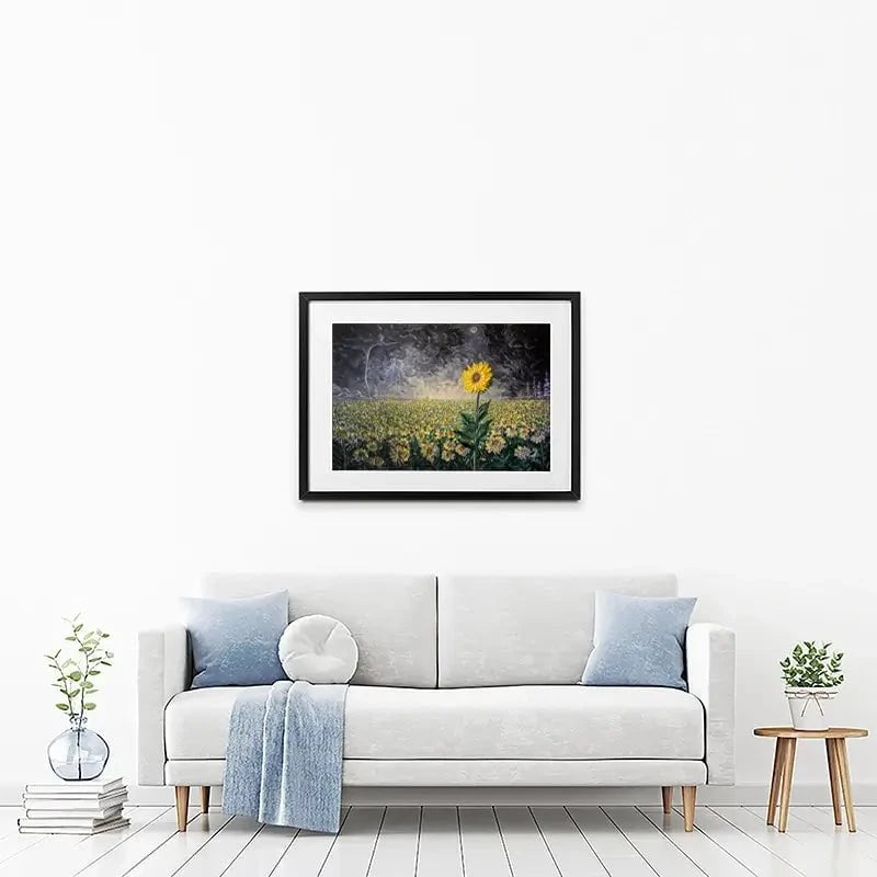 Brave The Storm Framed Art Print Brave The Storm Framed Art Print wall art product Nada Khatib