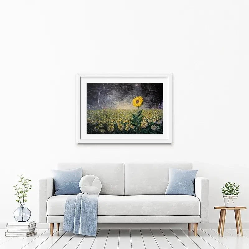 Brave The Storm Framed Art Print Brave The Storm Framed Art Print wall art product Nada Khatib