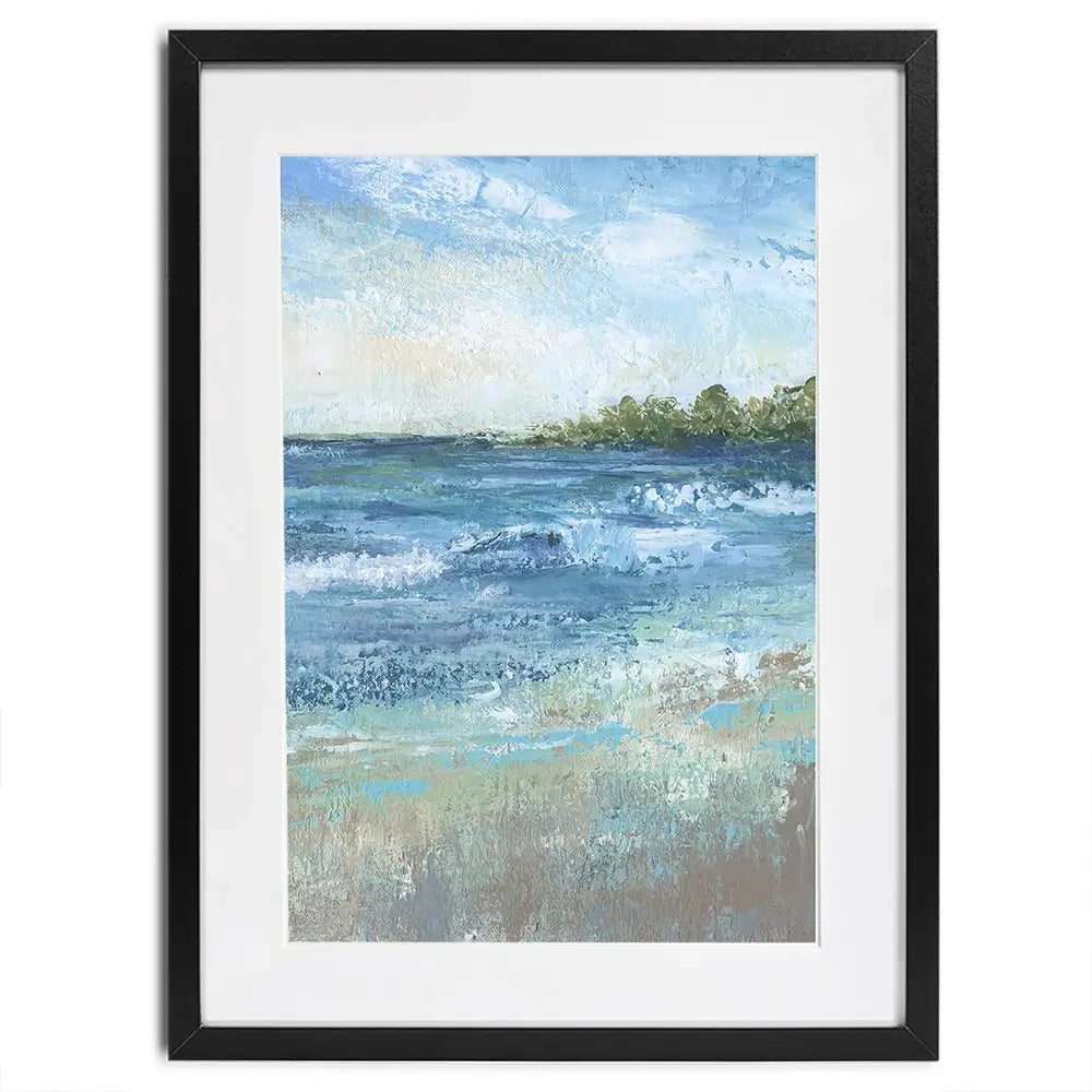 Breaking Waves Framed Art Print Breaking Waves Framed Art Print wall art product Carol Robinson