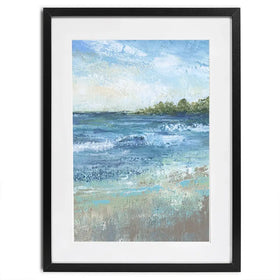 Breaking Waves Framed Art Print Breaking Waves Framed Art Print wall art product Carol Robinson