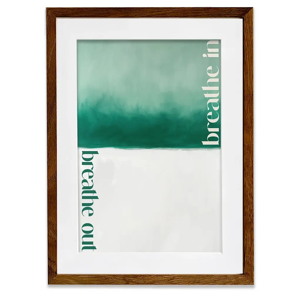 Breathe In Breathe Out Framed Art Print Breathe In Breathe Out Framed Art Print wall art product Treechild