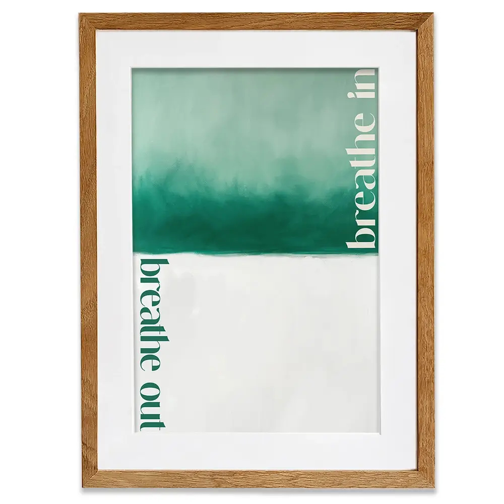 Breathe In Breathe Out Framed Art Print Breathe In Breathe Out Framed Art Print wall art product Treechild