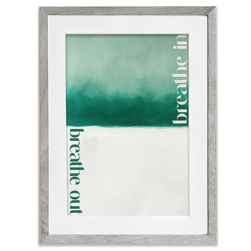 Breathe In Breathe Out Framed Art Print Breathe In Breathe Out Framed Art Print wall art product Treechild