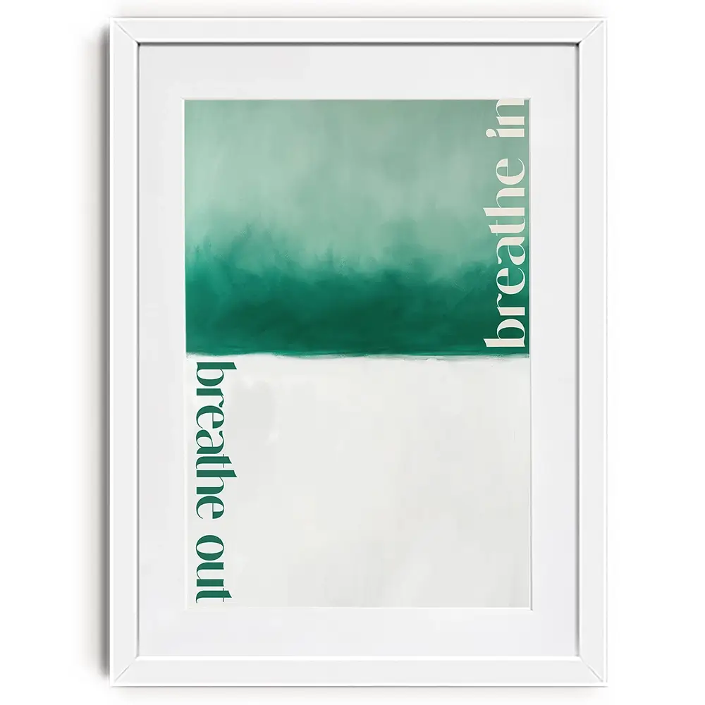 Breathe In Breathe Out Framed Art Print Breathe In Breathe Out Framed Art Print wall art product Treechild
