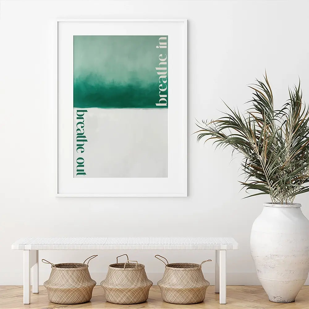 Breathe In Breathe Out Framed Art Print Breathe In Breathe Out Framed Art Print wall art product Treechild