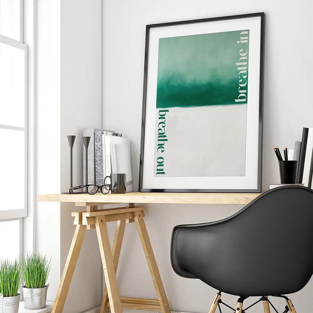 Breathe In Breathe Out Framed Art Print Breathe In Breathe Out Framed Art Print wall art product Treechild