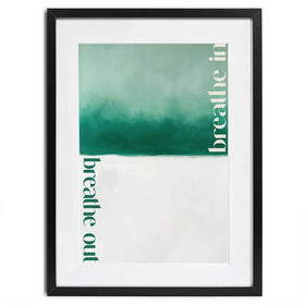 Breathe In Breathe Out Framed Art Print Breathe In Breathe Out Framed Art Print wall art product Treechild
