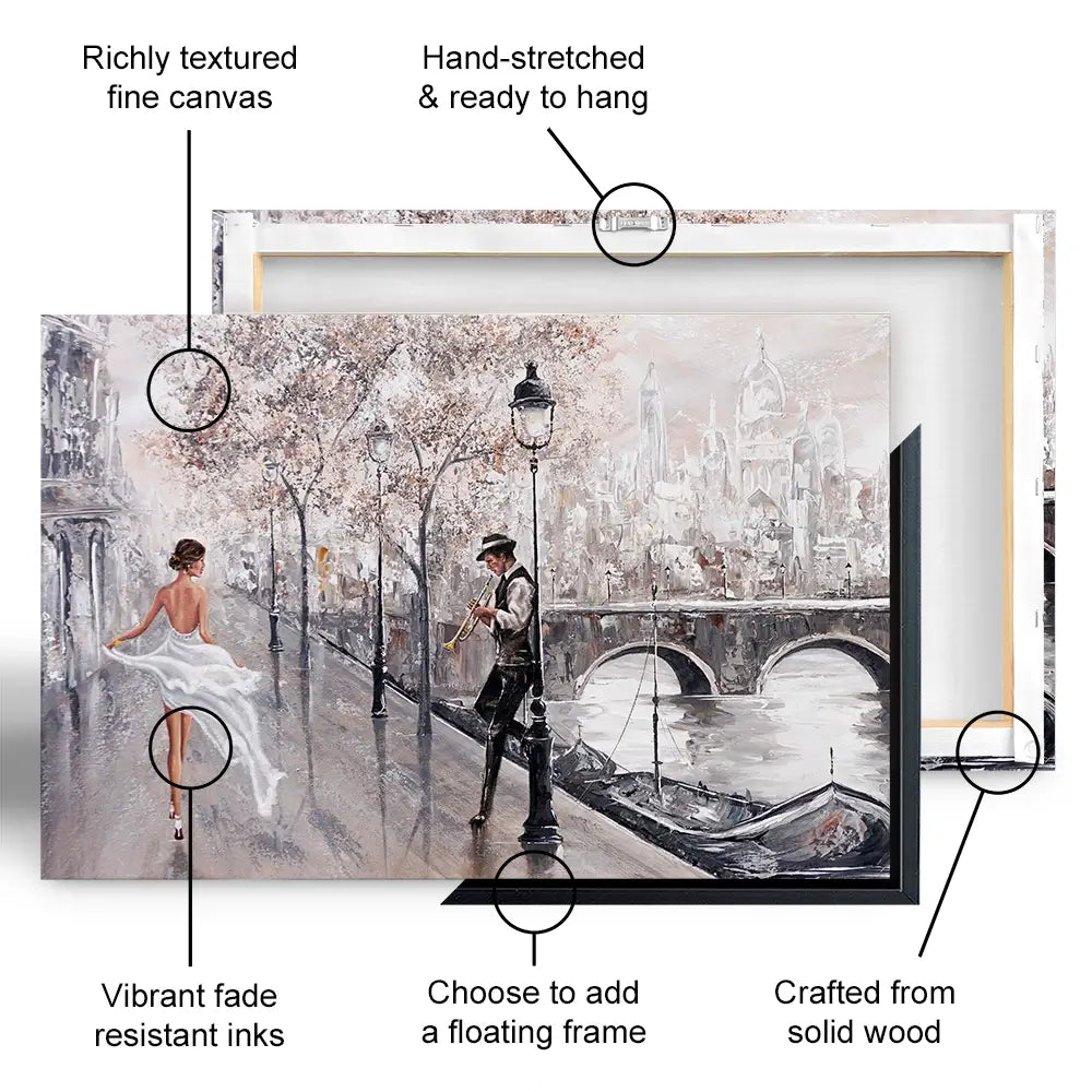 Breathless Paris Flair Oversized Canvas Print Breathless Paris Flair Oversized Canvas Print wall art product Isabella Karolewicz