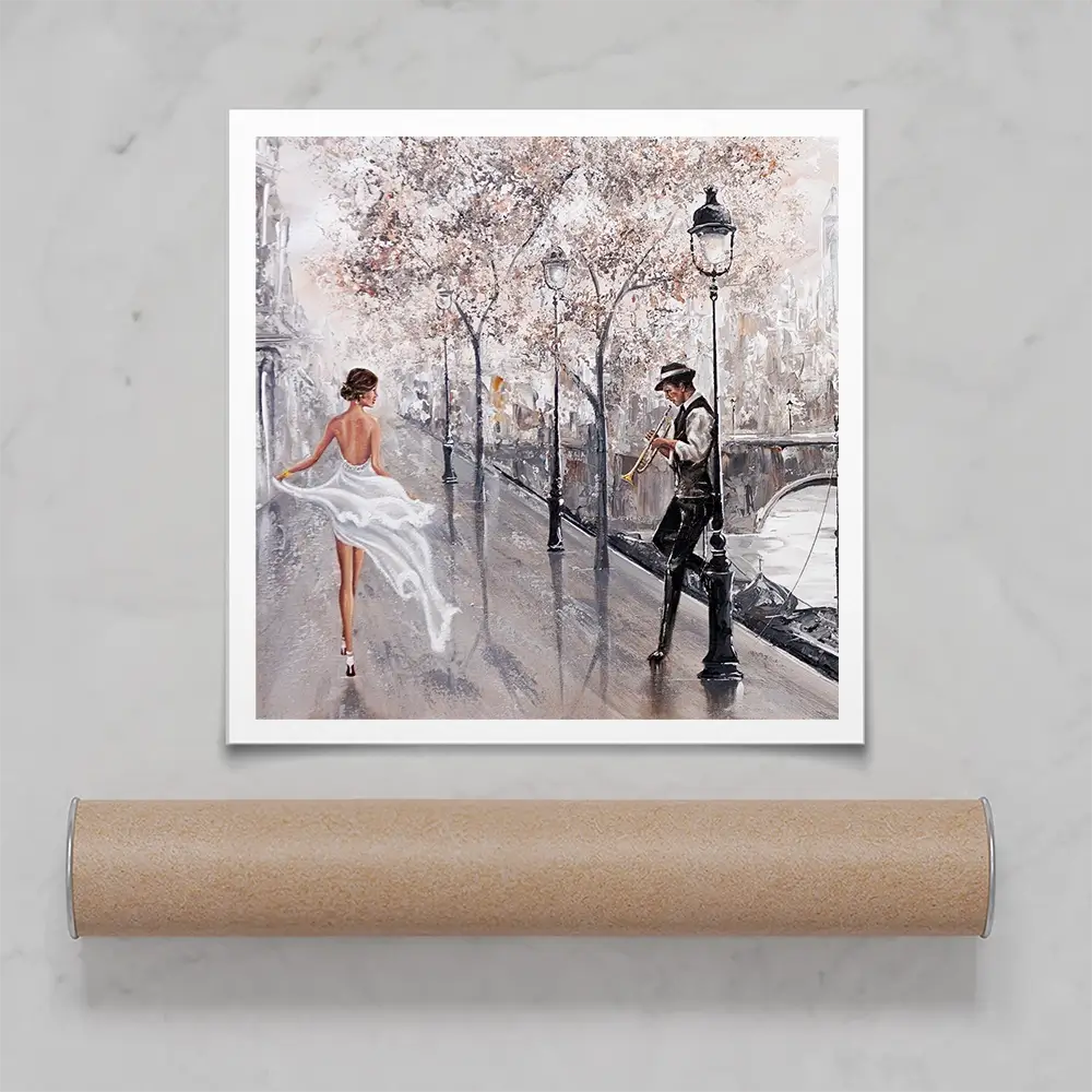 Breathless Paris Flair Square Art Print Breathless Paris Flair Square Art Print wall art product Isabella Karolewicz