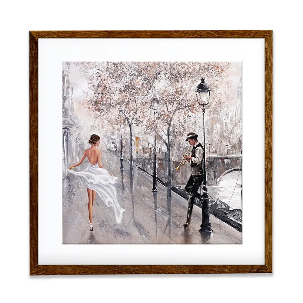 Breathless Paris Flair Square Framed Art Print Breathless Paris Flair Square Framed Art Print wall art product Isabella Karolewicz