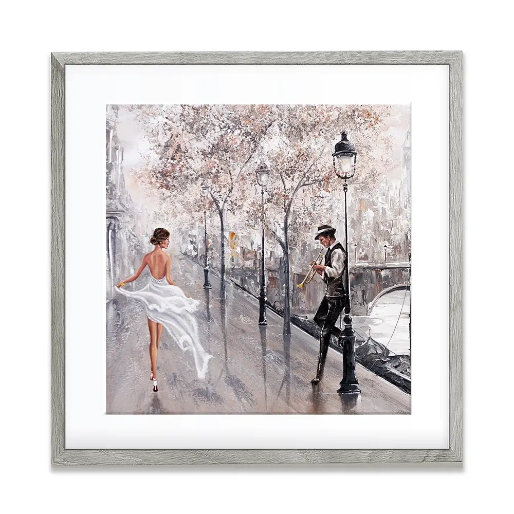 Breathless Paris Flair Square Framed Art Print Breathless Paris Flair Square Framed Art Print wall art product Isabella Karolewicz