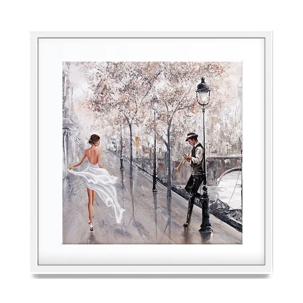 Breathless Paris Flair Square Framed Art Print Breathless Paris Flair Square Framed Art Print wall art product Isabella Karolewicz