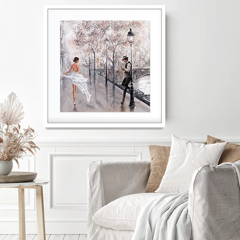 Breathless Paris Flair Square Framed Art Print Breathless Paris Flair Square Framed Art Print wall art product Isabella Karolewicz