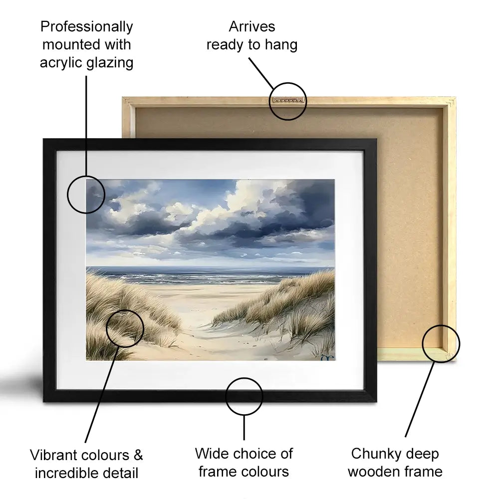 Breezy Beach Framed Art Print Breezy Beach Framed Art Print wall art product David Alexander Elder