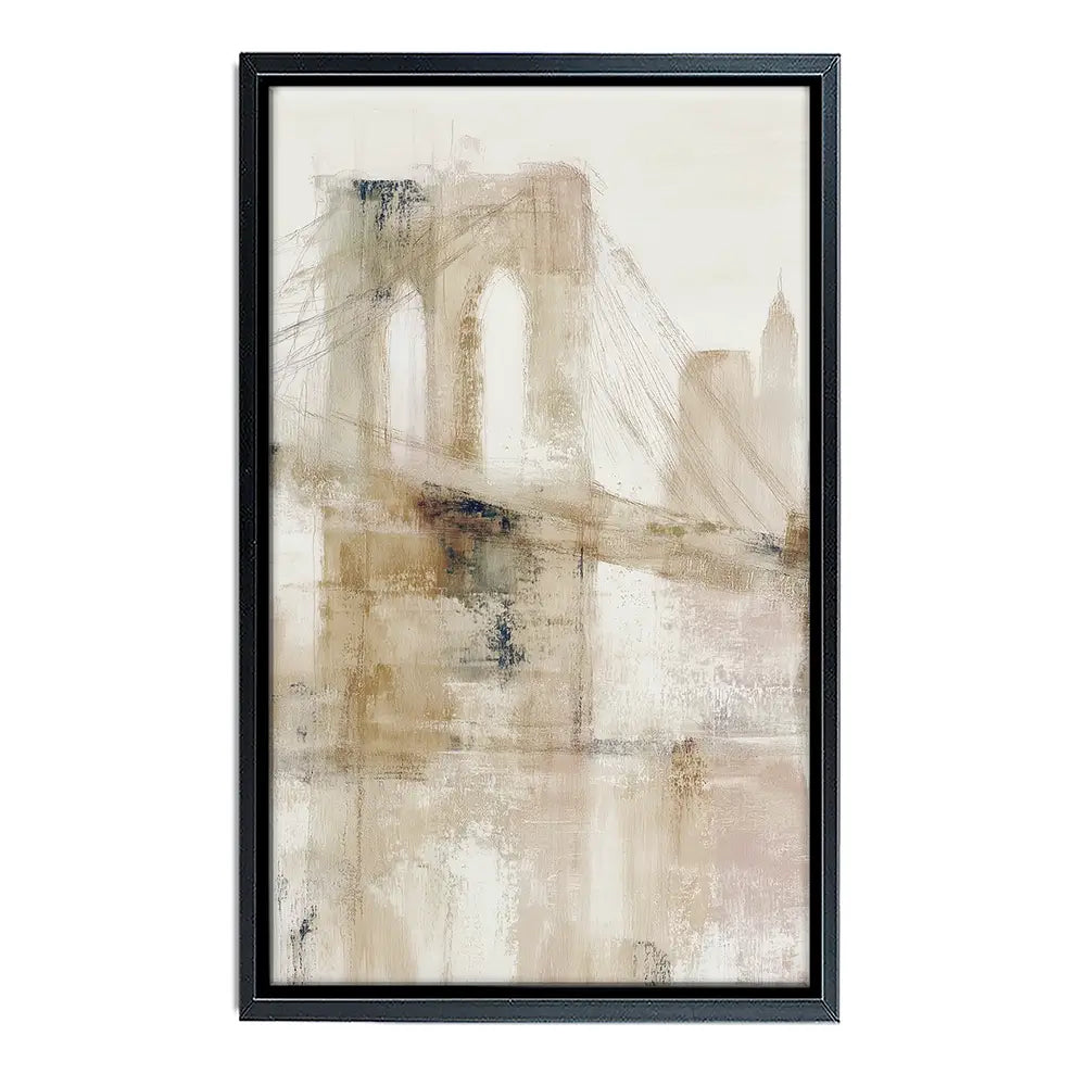 Bridge Cables In Mist Canvas Print Bridge Cables In Mist Canvas Print wall art product Chromatic Storm Studio