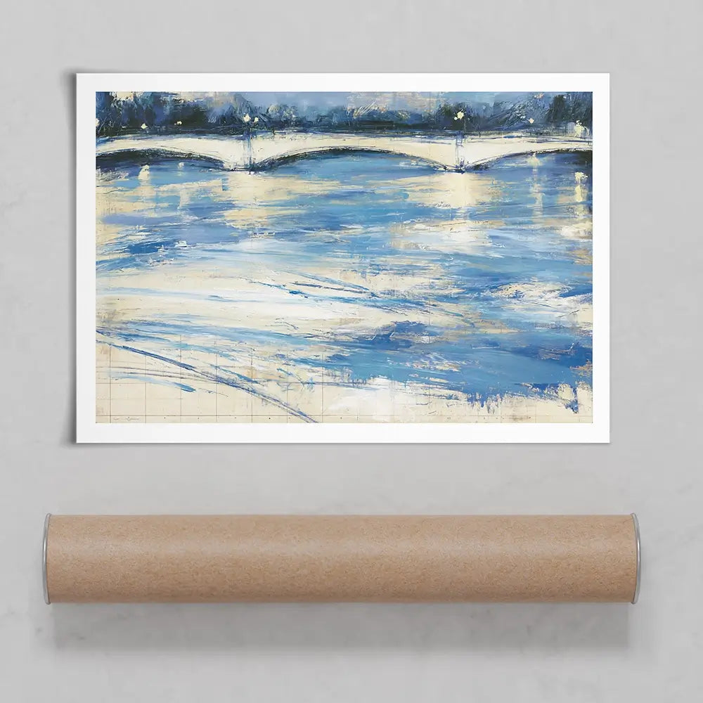 Bridge Over Loose Water Art Print Bridge Over Loose Water Art Print wall art product Chromatic Storm Studio