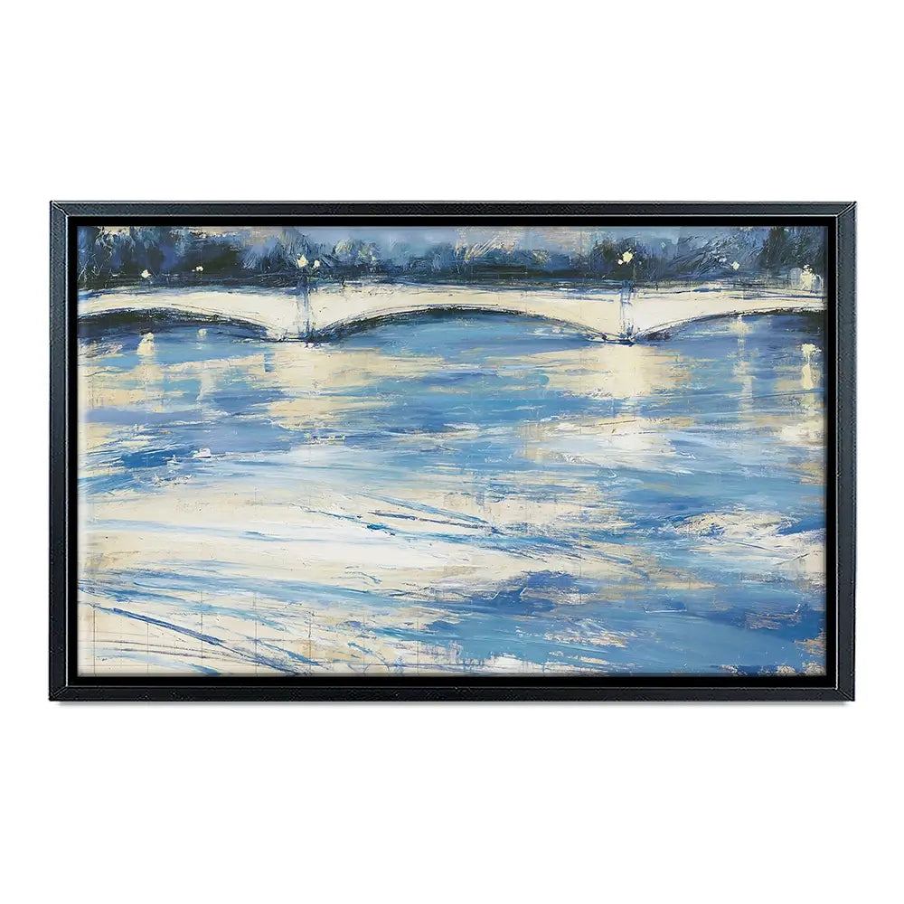 Bridge Over Loose Water Canvas Print Bridge Over Loose Water Canvas Print wall art product Chromatic Storm Studio