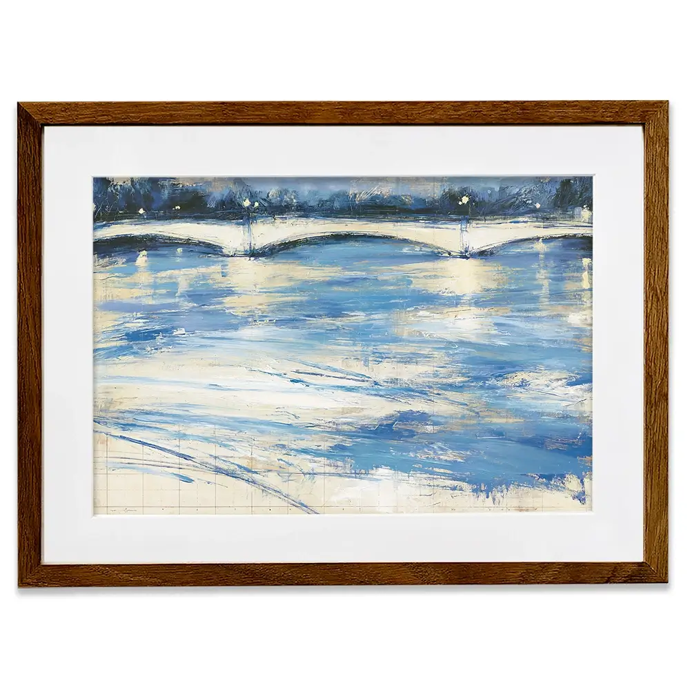 Bridge Over Loose Water Framed Art Print Bridge Over Loose Water Framed Art Print wall art product Chromatic Storm Studio