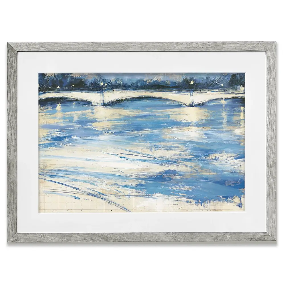 Bridge Over Loose Water Framed Art Print Bridge Over Loose Water Framed Art Print wall art product Chromatic Storm Studio