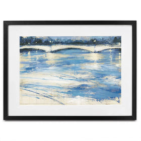 Bridge Over Loose Water Framed Art Print Bridge Over Loose Water Framed Art Print wall art product Chromatic Storm Studio