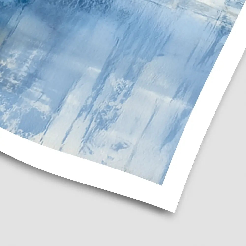 Bridge Skyline Indigo Wash Art Print Bridge Skyline Indigo Wash Art Print wall art product Chromatic Storm Studio
