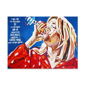 Bridget Jones Vodka And Chaka Khan Canvas Print Bridget Jones Vodka And Chaka Khan Canvas Print wall art product Juliet Stockton
