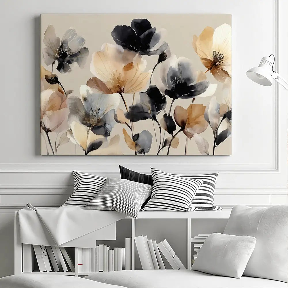 Bright And Bold Floral Canvas Print Bright And Bold Floral Canvas Print wall art product Petals Prints Design - Independent