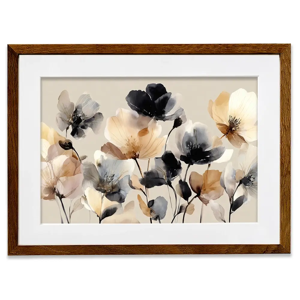 Bright And Bold Floral Framed Art Print Bright And Bold Floral Framed Art Print wall art product Petals Prints Design - Independent