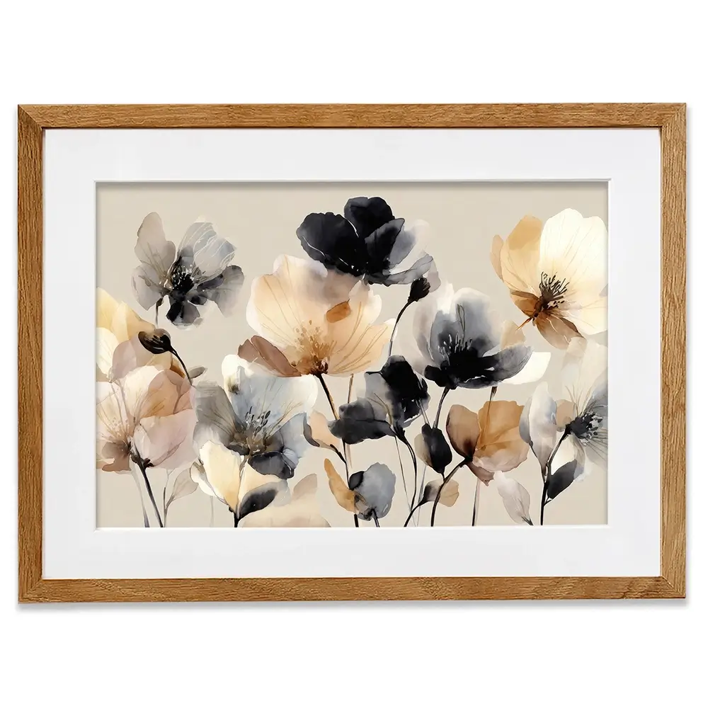 Bright And Bold Floral Framed Art Print Bright And Bold Floral Framed Art Print wall art product Petals Prints Design - Independent
