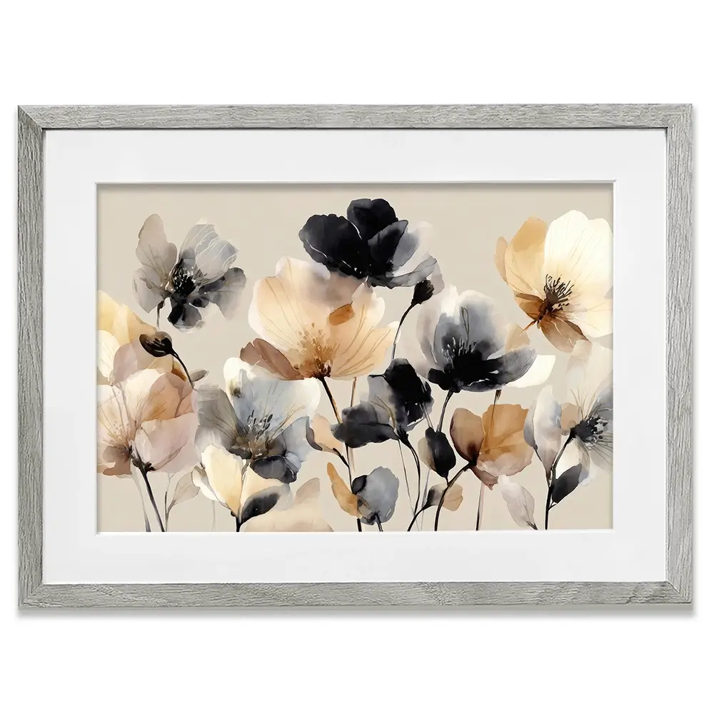Bright And Bold Floral Framed Art Print Bright And Bold Floral Framed Art Print wall art product Petals Prints Design - Independent