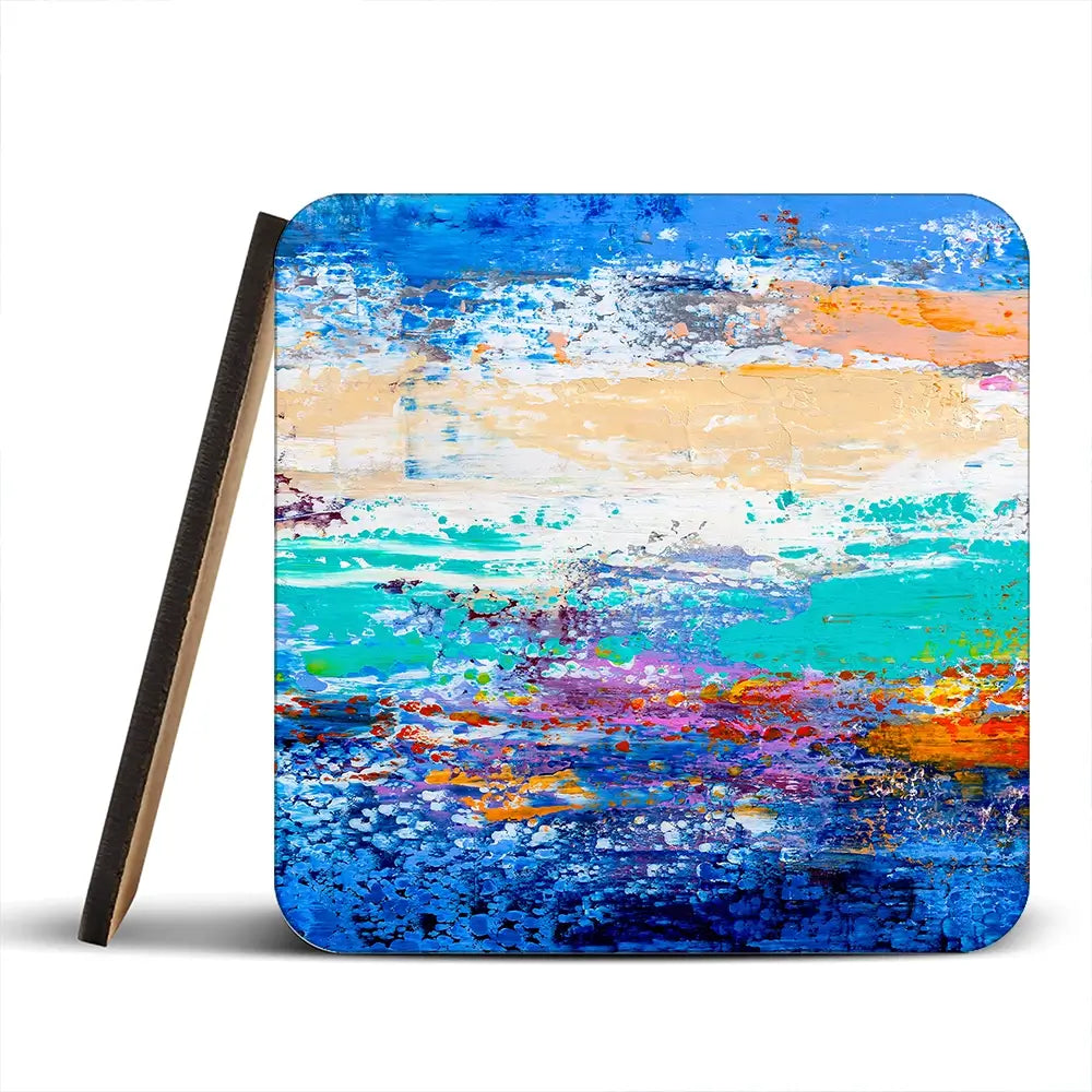 Bright And Colourful Coaster Set Rainbow Soul Tree Coaster Set | Rainbow Soul Tree Art Coasters wall art product S-BELOV / Shutterstock