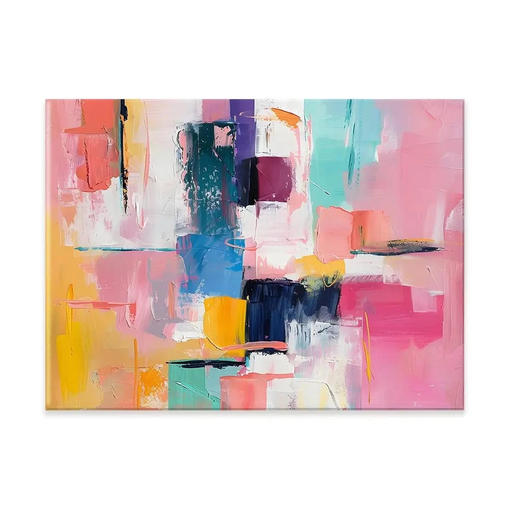 Bright Brushes Of Colour Canvas Print Bright Brushes Of Colour Canvas Print wall art product Art Print Shop