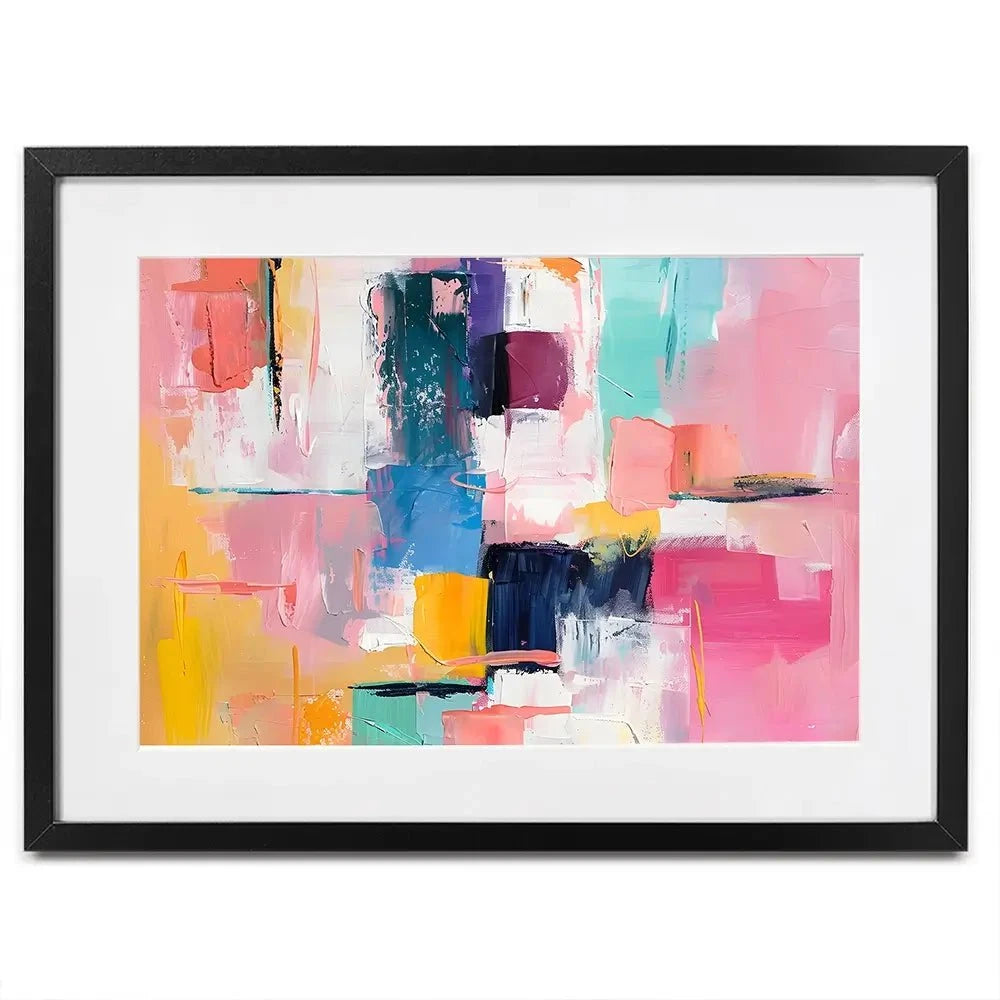 Bright Brushes Of Colour Framed Art Print Bright Brushes Of Colour Framed Art Print wall art product Art Print Shop