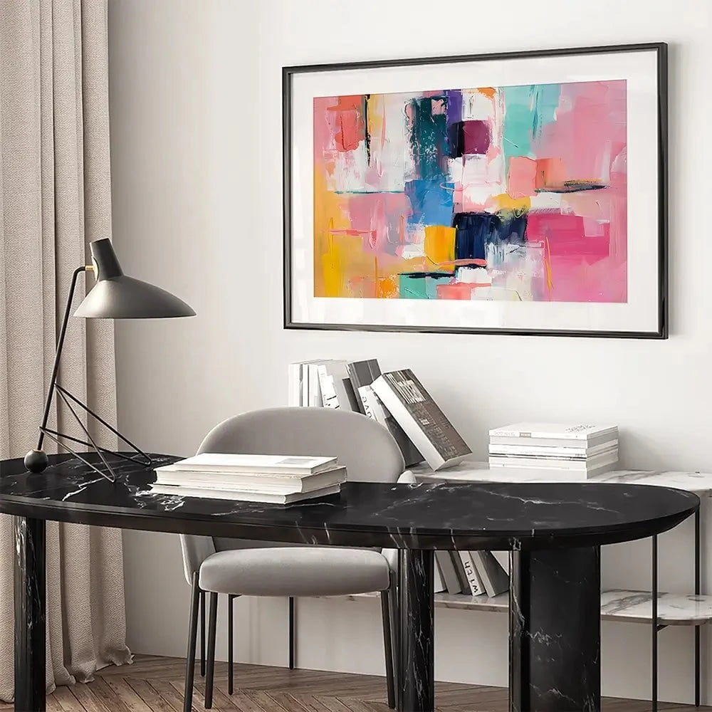 Bright Brushes Of Colour Framed Art Print Bright Brushes Of Colour Framed Art Print wall art product Art Print Shop