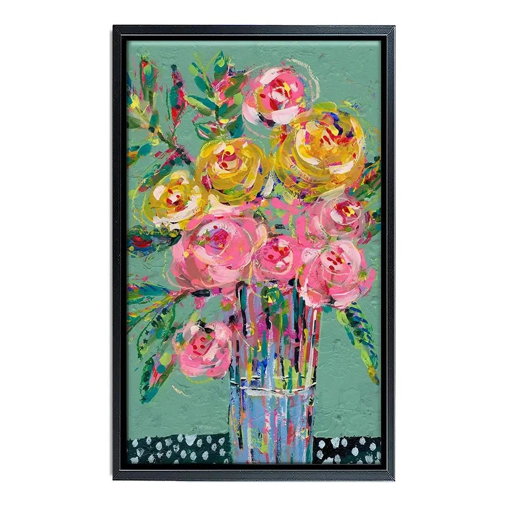 Bright Coloured Bouquet Canvas Print Bright Coloured Bouquet Canvas Print wall art product Regina Moore