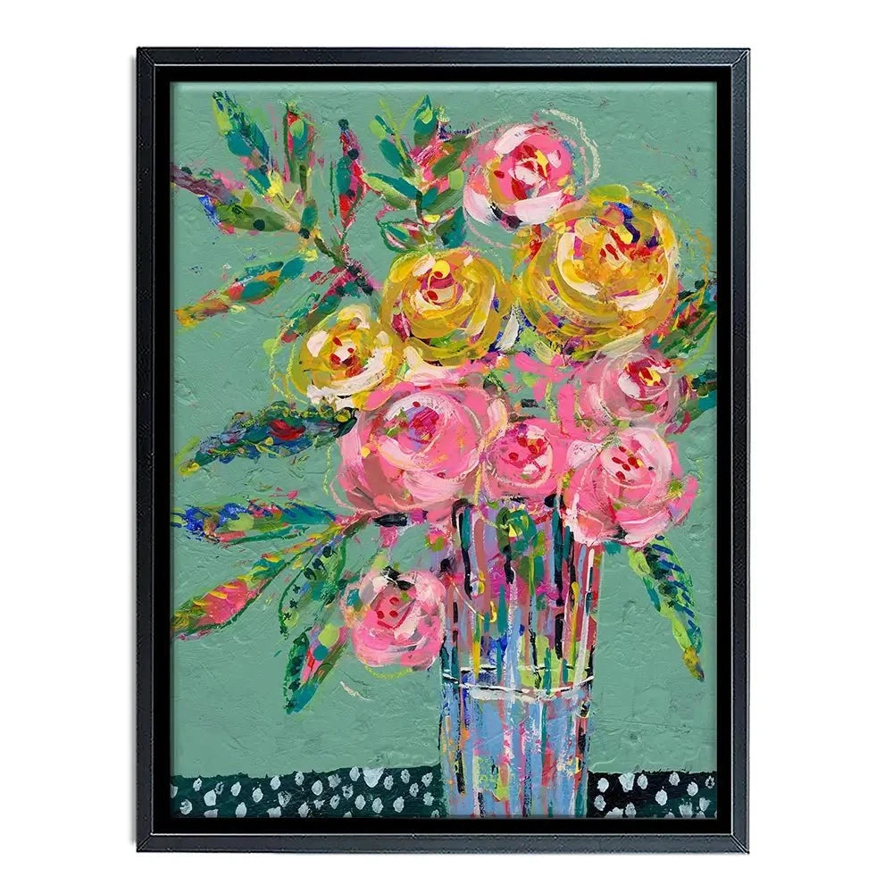 Bright Coloured Bouquet Canvas Print Bright Coloured Bouquet Canvas Print wall art product Regina Moore