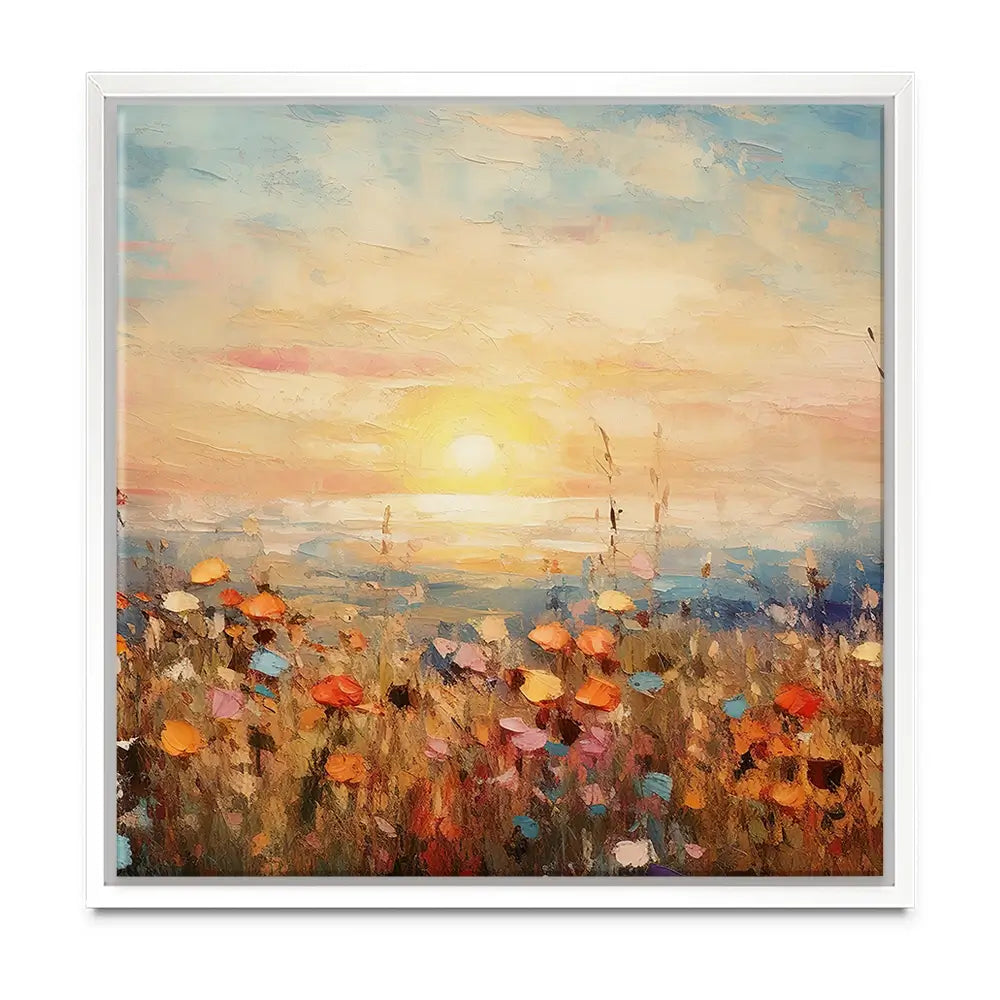 Bright Meadow Sunrise Oversized Canvas Print Bright Meadow Sunrise Oversized Canvas Print wall art product Franklyn Gregory - Independent