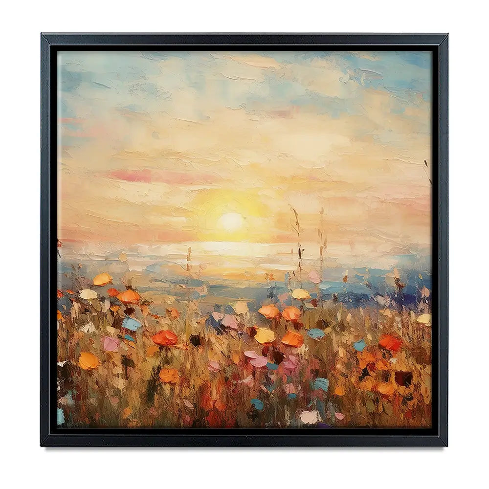 Bright Meadow Sunrise Oversized Canvas Print Bright Meadow Sunrise Oversized Canvas Print wall art product Franklyn Gregory - Independent