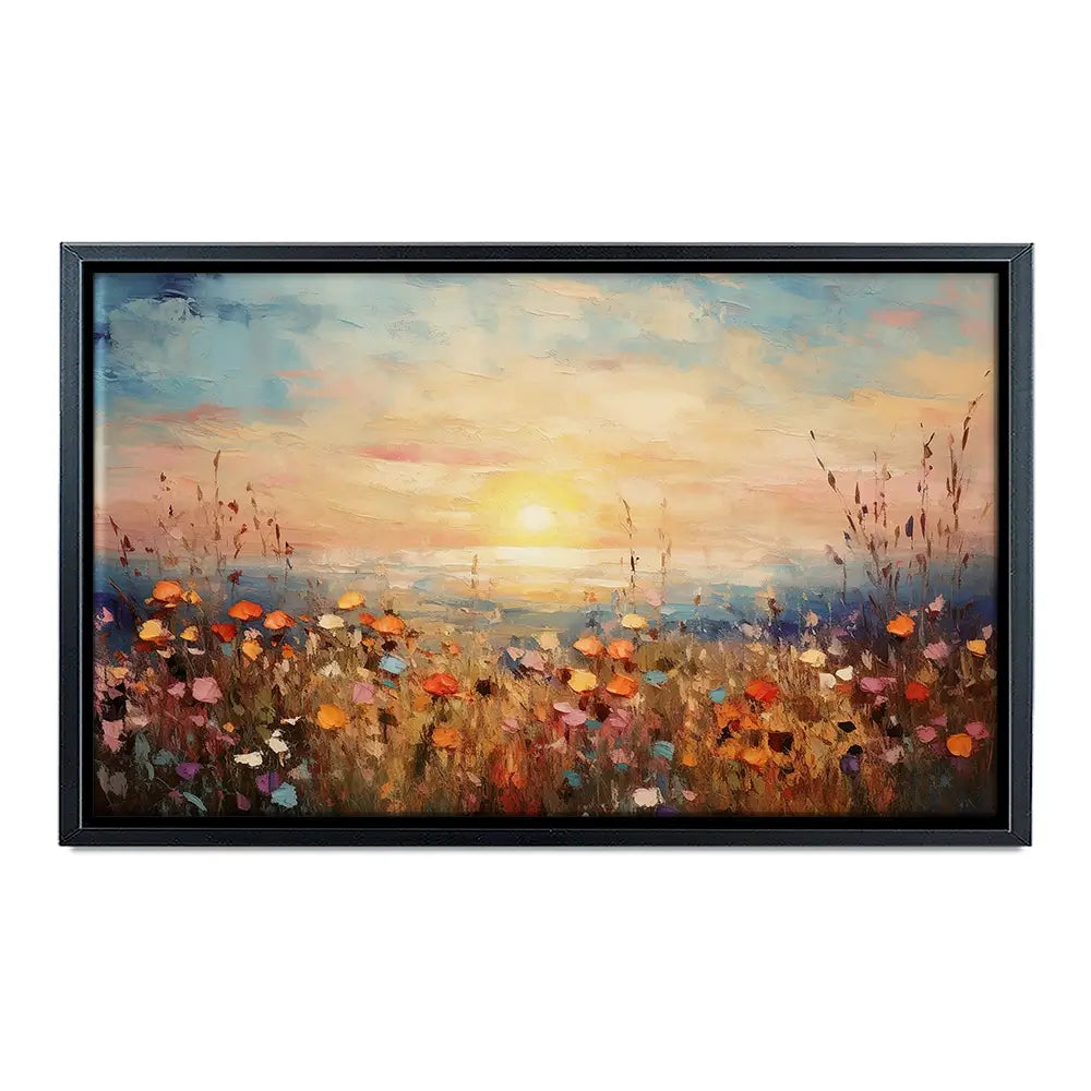 Bright Meadow Sunrise Oversized Canvas Print Bright Meadow Sunrise Oversized Canvas Print wall art product Franklyn Gregory - Independent