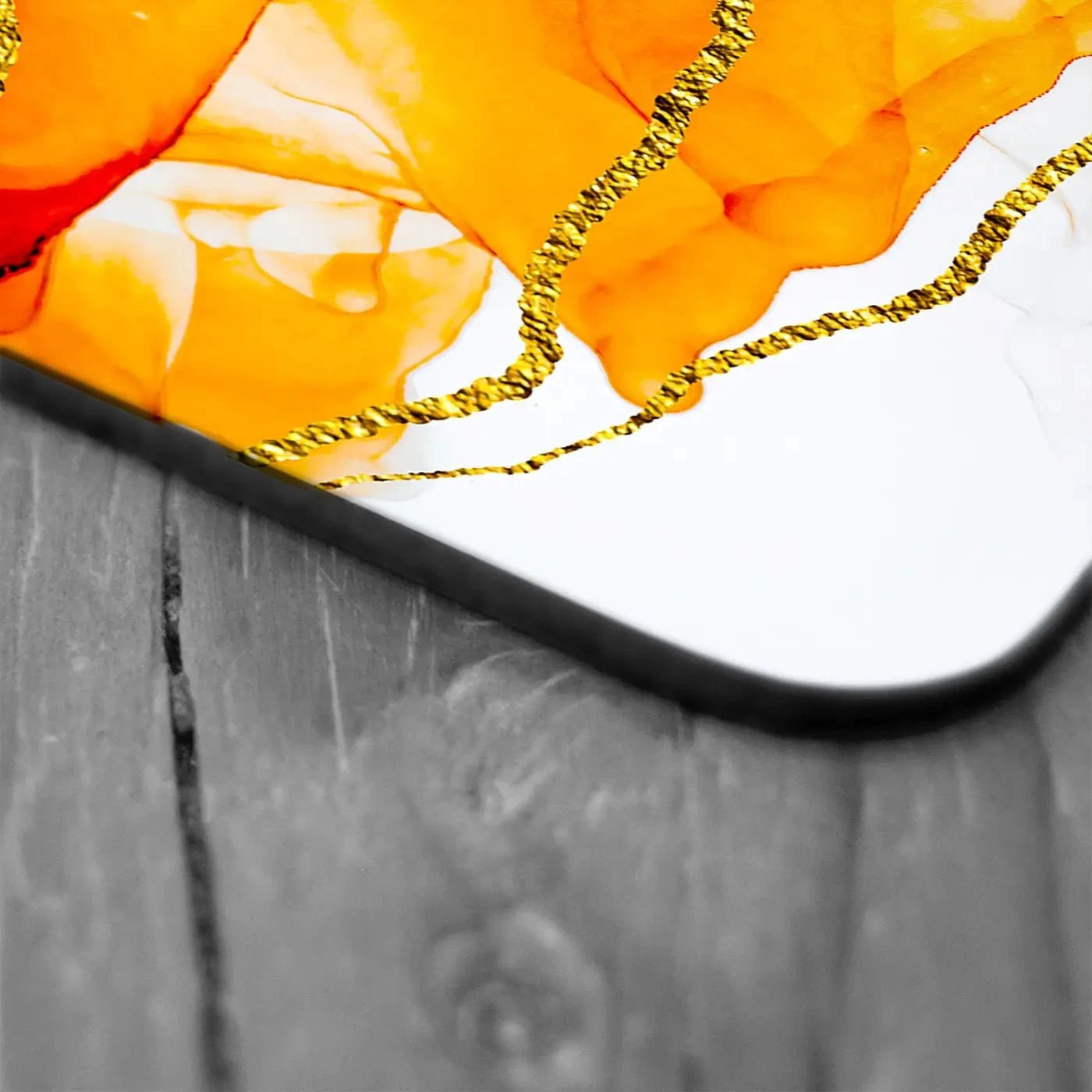 Bright Orange Coaster Set Bright Orange Coaster Set wall art product CARACOLLA / Shutterstock