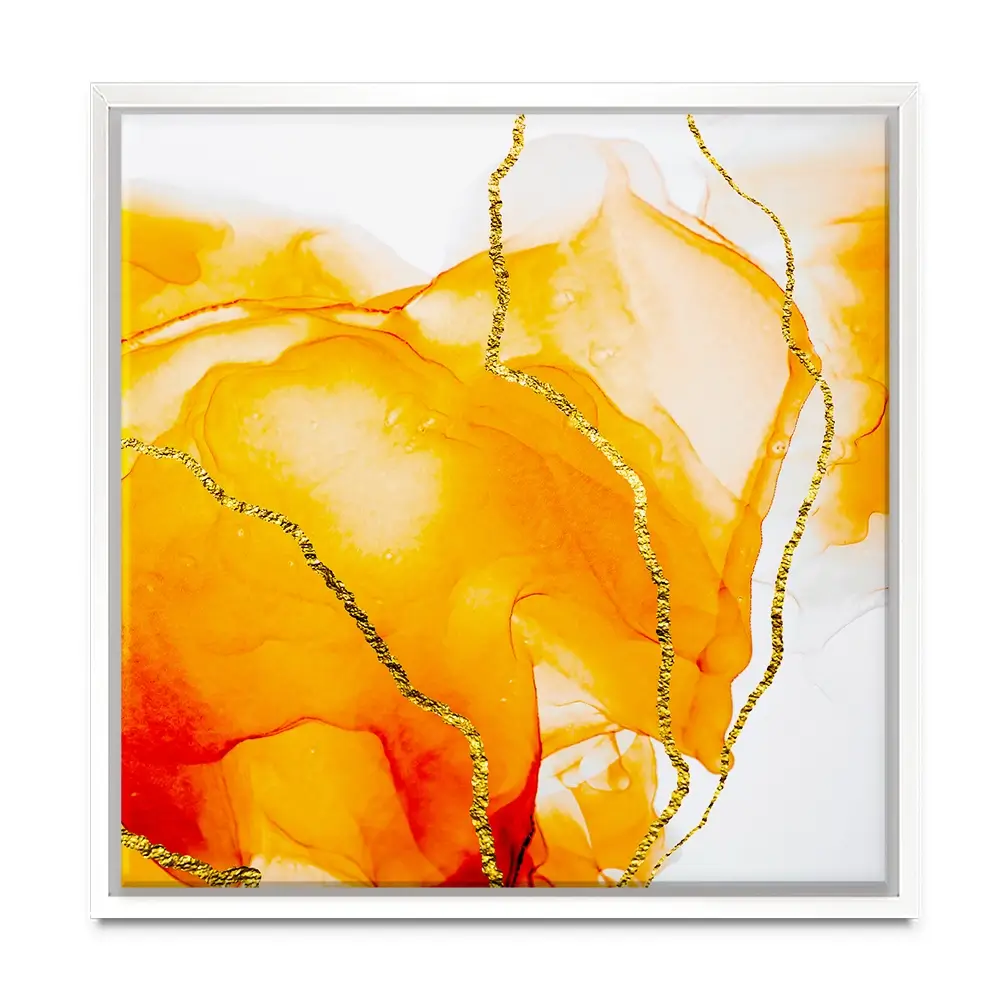 Bright Orange Square Canvas Print Bright Orange Square Canvas Print wall art product Art Print Shop