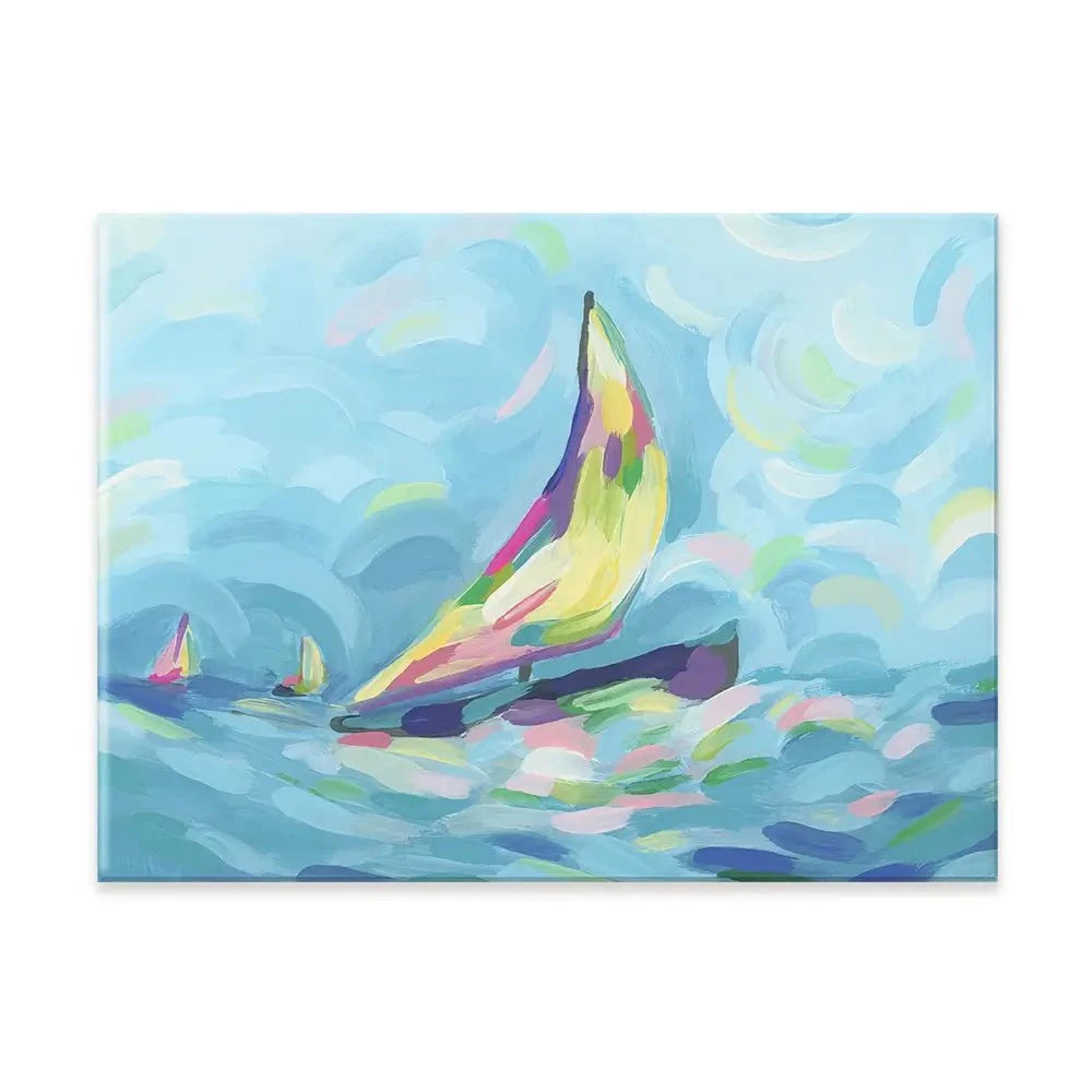 Bright Sails Canvas Print Bright Sails Canvas Print wall art product June Erica Vess