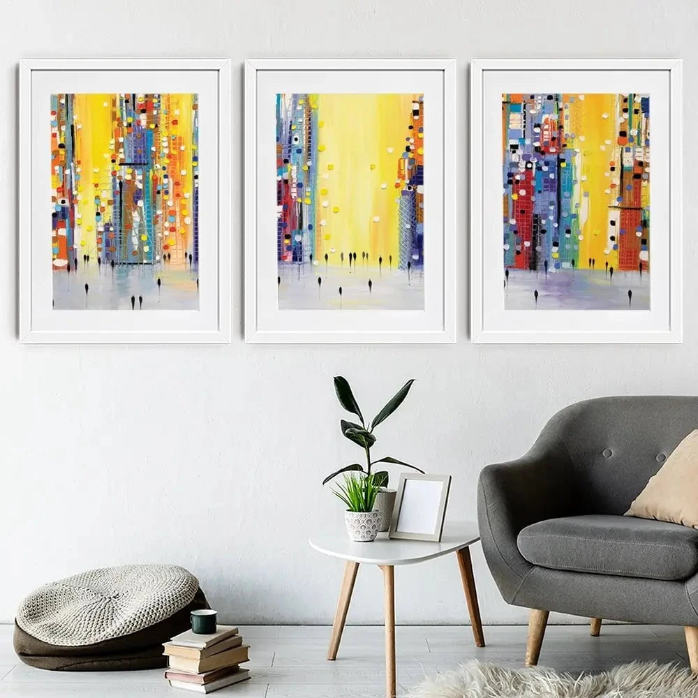 Bright Sunny Day Framed Art Print Trio Bright Sunny Day Framed Art Print Trio wall art product Ekaterina Ermilkina