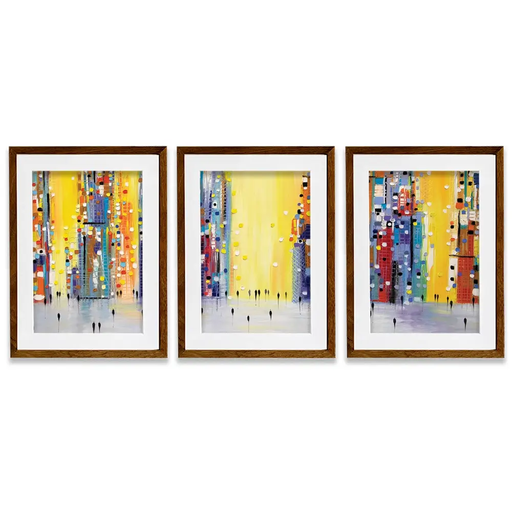 Bright Sunny Day Framed Art Print Trio Bright Sunny Day Framed Art Print Trio wall art product Ekaterina Ermilkina